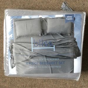 Bliss Ultra Soft Microfiber Queen Sheet Set, NWT
